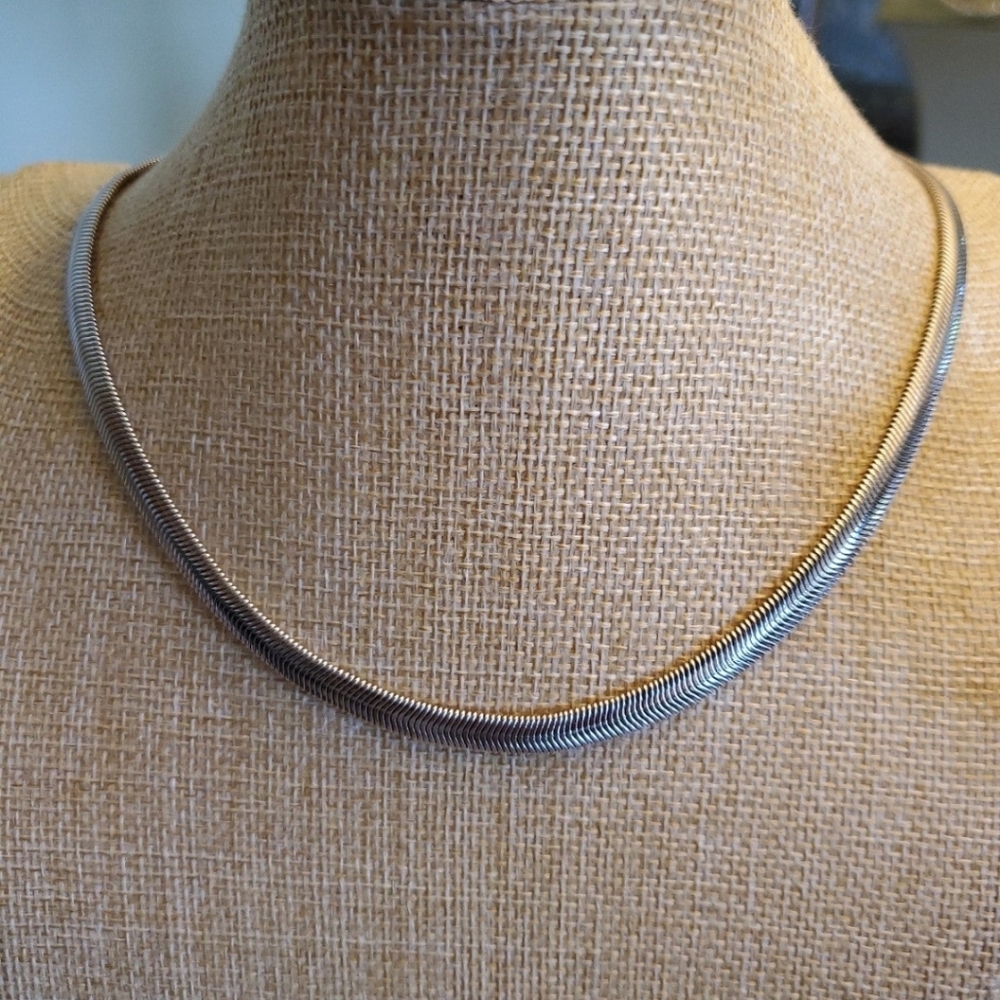 Monet vintage silver necklace